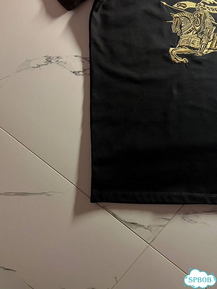 Футболка burberry черная фото 5