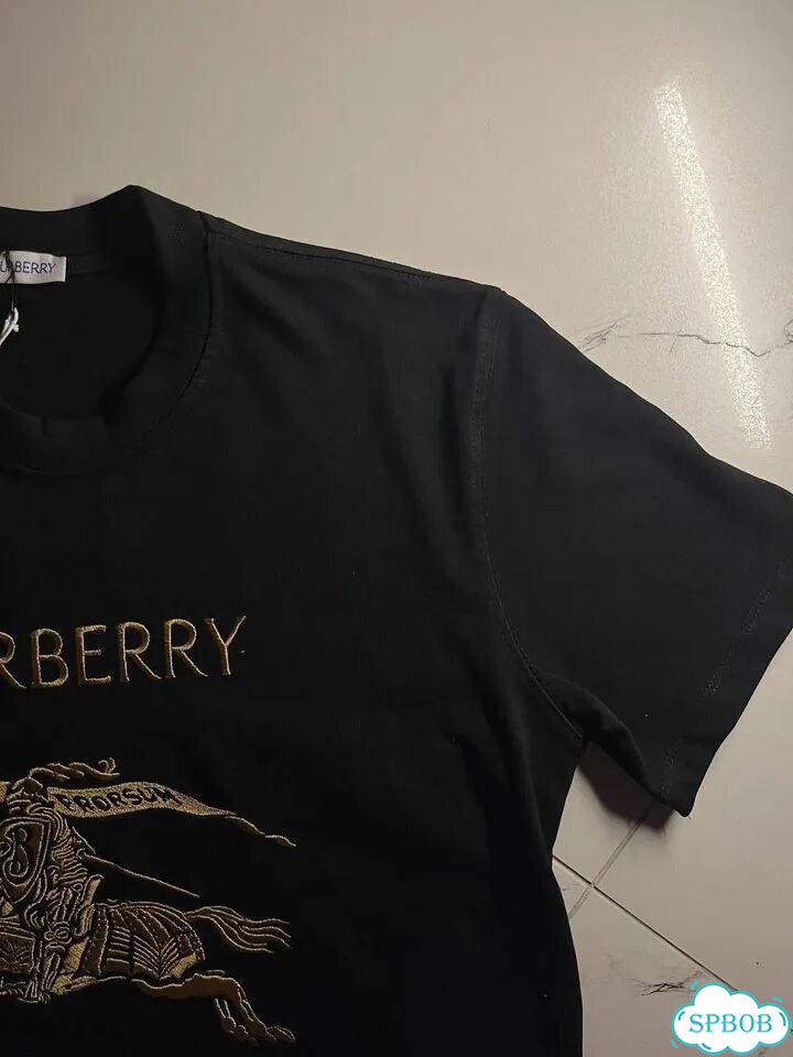Футболка burberry черная фото 6