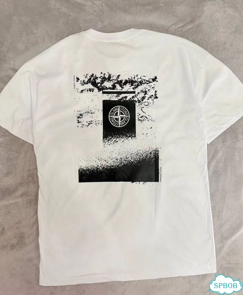 Футболка Stone Island белая фото 1