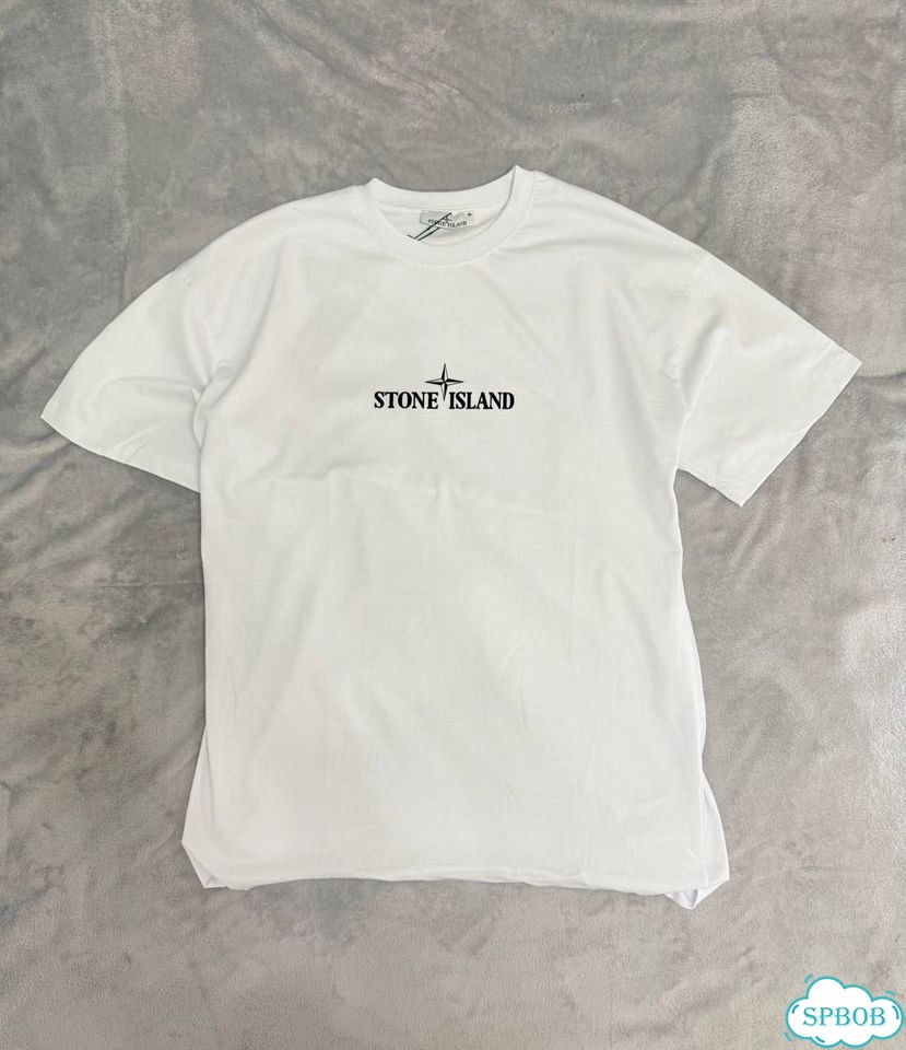 Футболка Stone Island белая фото 2