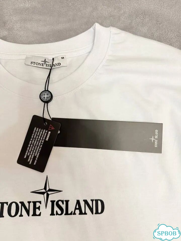 Футболка Stone Island белая фото 3
