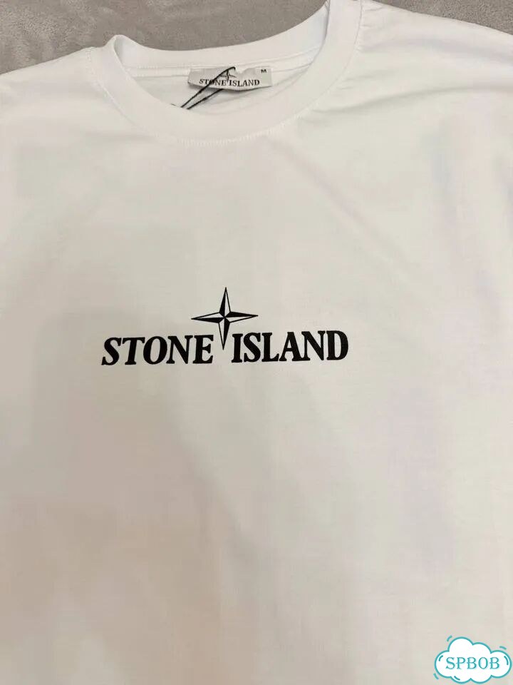 Футболка Stone Island белая фото 4