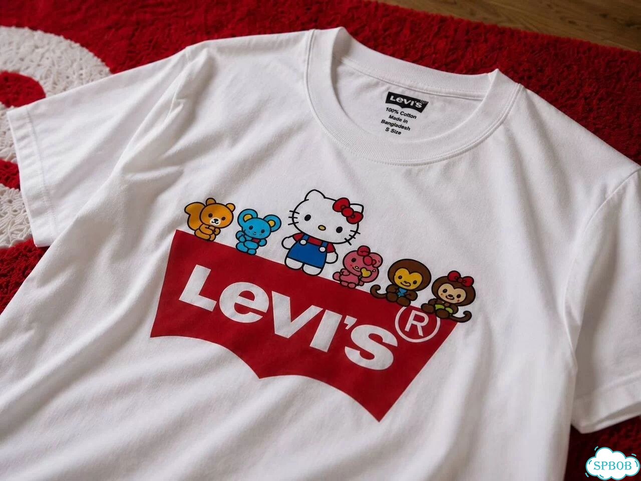 Футболка Levi’s Hello Kitty белая фото 1