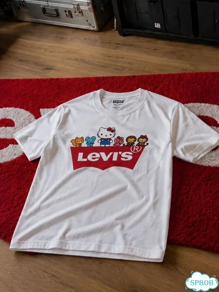Футболка Levi’s Hello Kitty белая фото 2