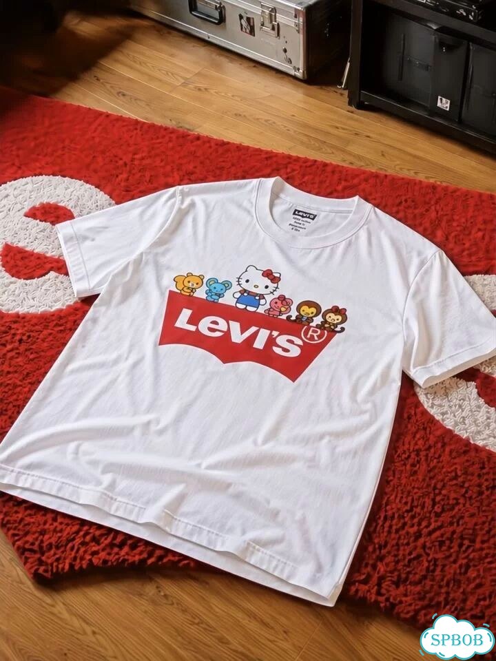 Футболка Levi’s Hello Kitty белая фото 3