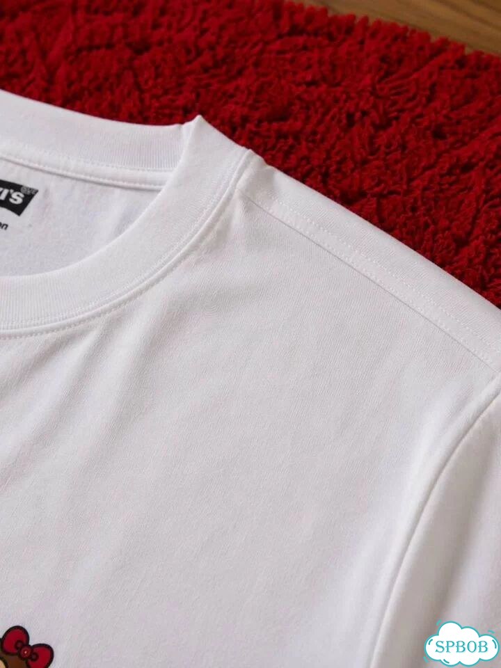 Футболка Levi’s Hello Kitty белая фото 6