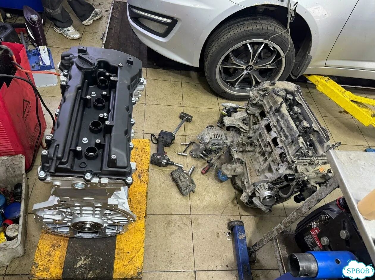 Двс G4KE 2.4 л для Hyundai Santa Fe Kia Sorento фото 1