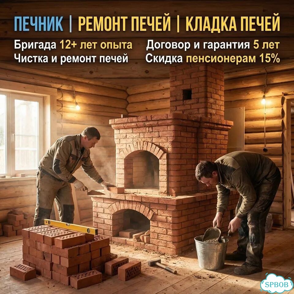 Печь под ключ / Кладка печей / Ремонт печи фото 1