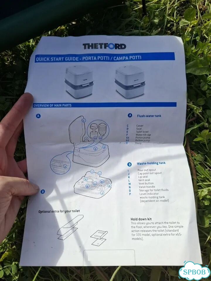 Thetford биотуалет porta potti 365 с индикатором фото 9