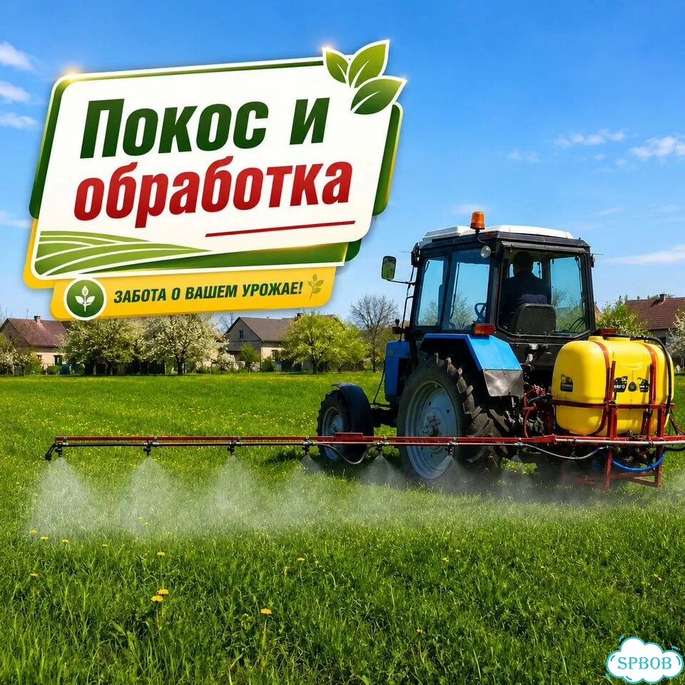 Покос травы Борщевик комплексная обработка фото 1