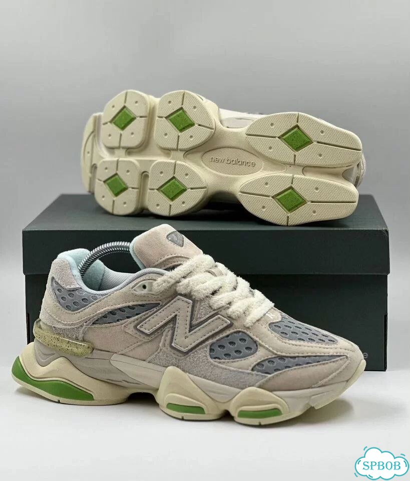 New Balance 9060 Beige Green фото 1