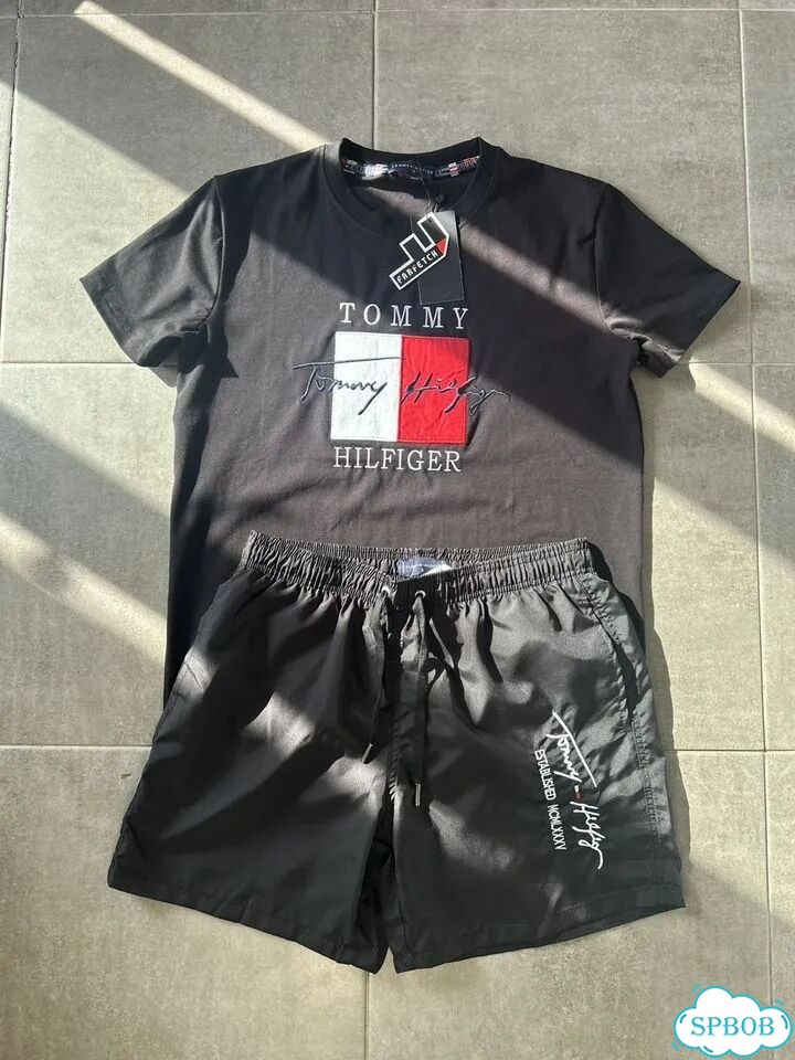 Костюм шорты футболка Tommy Hilfiger LUX хб новые фото 2