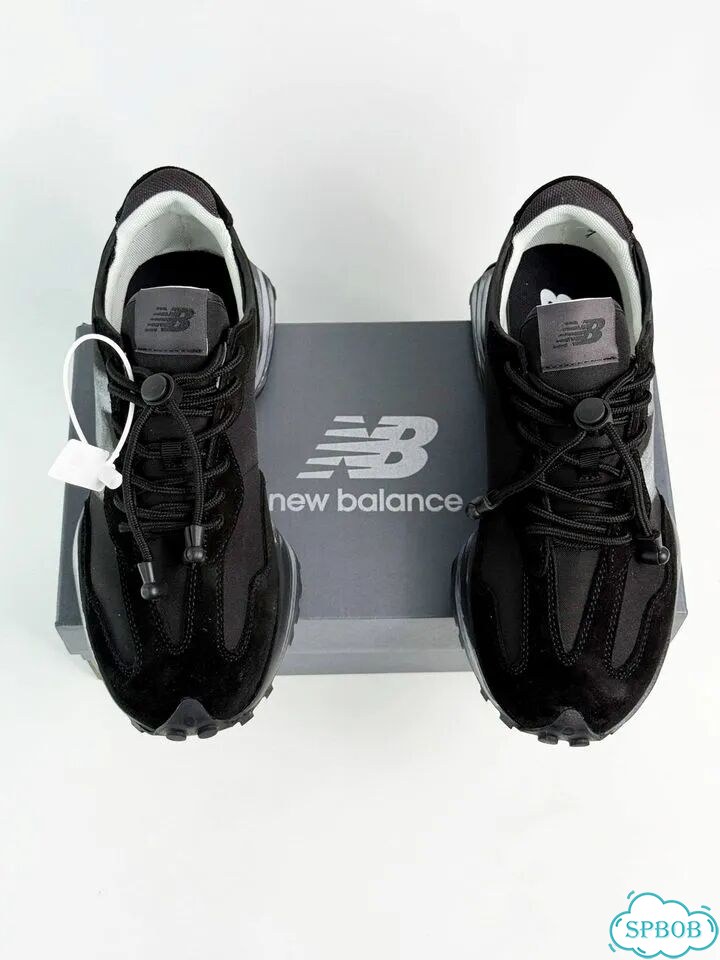 New Balance 327 Black White фото 6