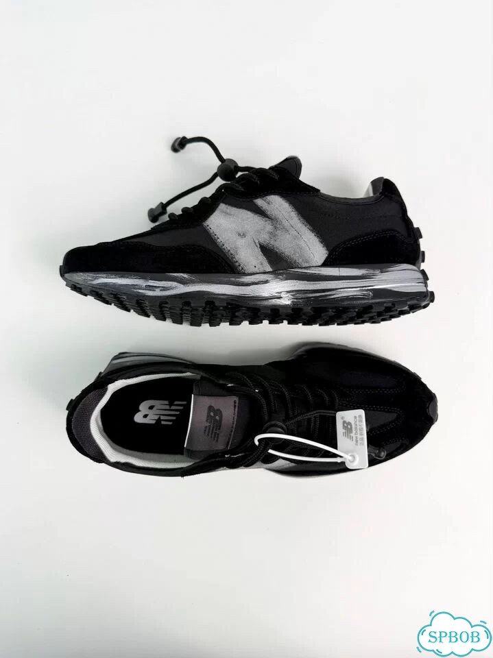 New Balance 327 Black White фото 7