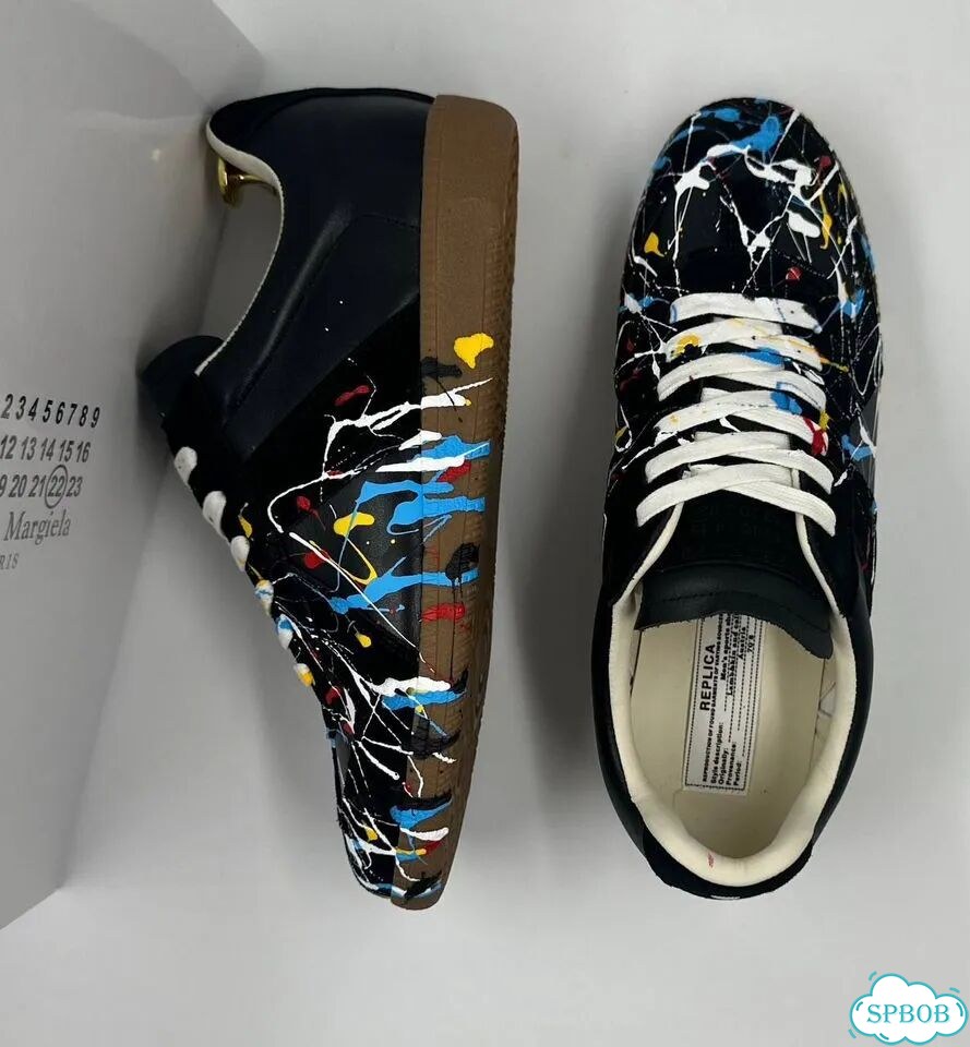 Maison Margiela Replica Paint Splatter Black Brown фото 4