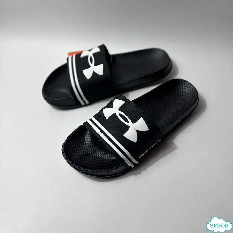 Тапки сланцы Under Armour черные резиновые новые фото 1