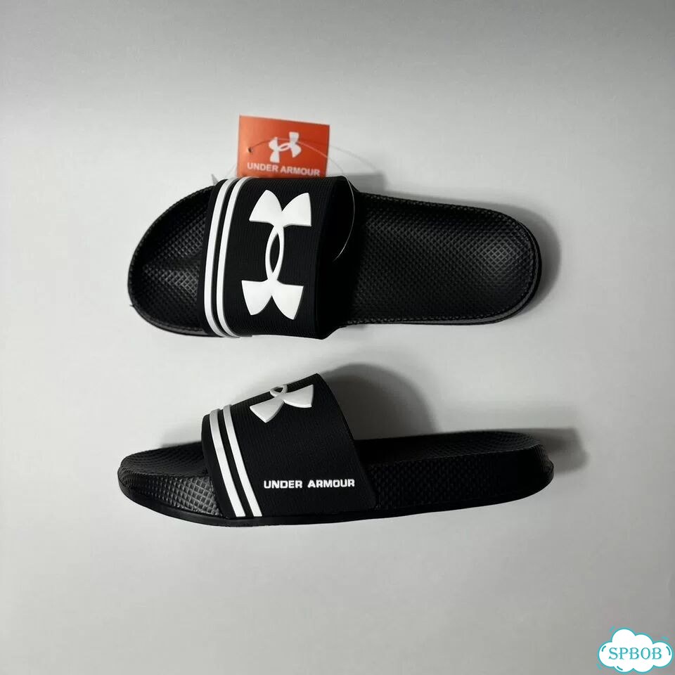 Тапки сланцы Under Armour черные резиновые новые фото 3