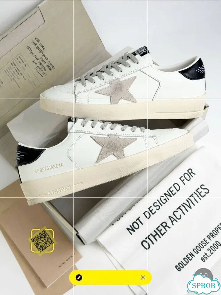 Golden Goose Stardan White Black фото 1