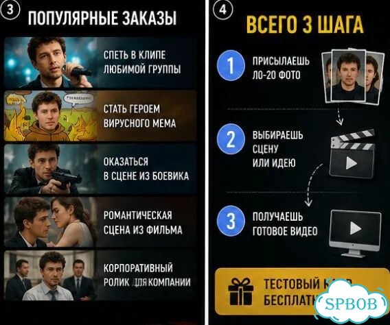 Ты в клипе, мемах и кино (ии) Deepfake на заказ фото 3