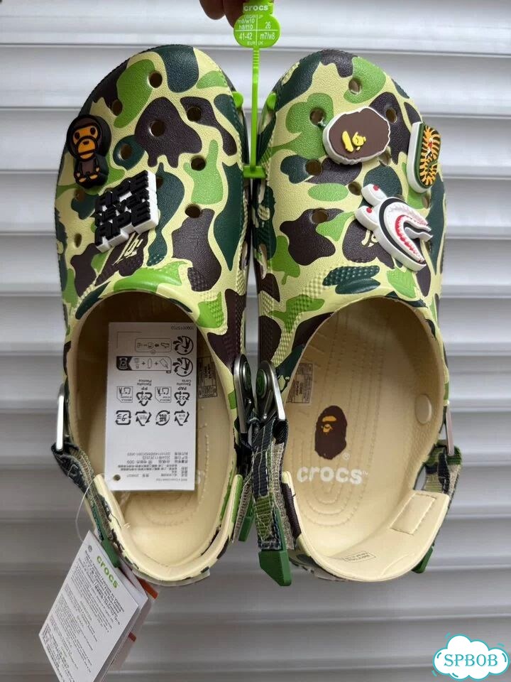 Кроксы Crocs bape Classic Clog Blue Camo фото 2