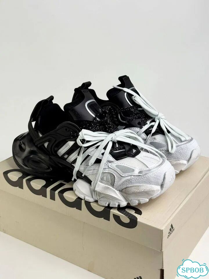 Adidas XLG Runner Deluxe Black White фото 1