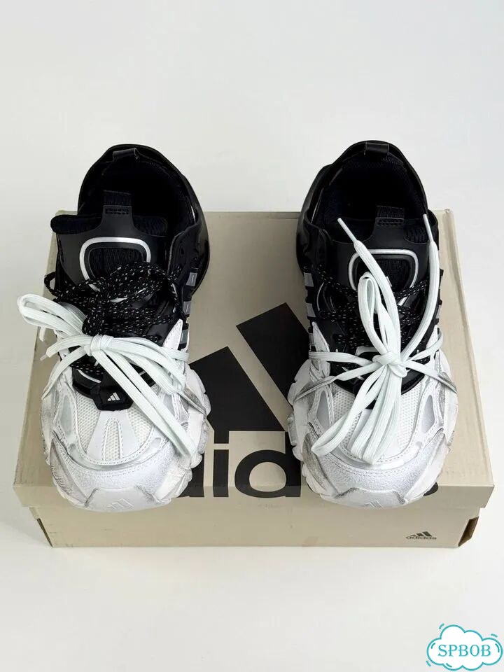 Adidas XLG Runner Deluxe Black White фото 2