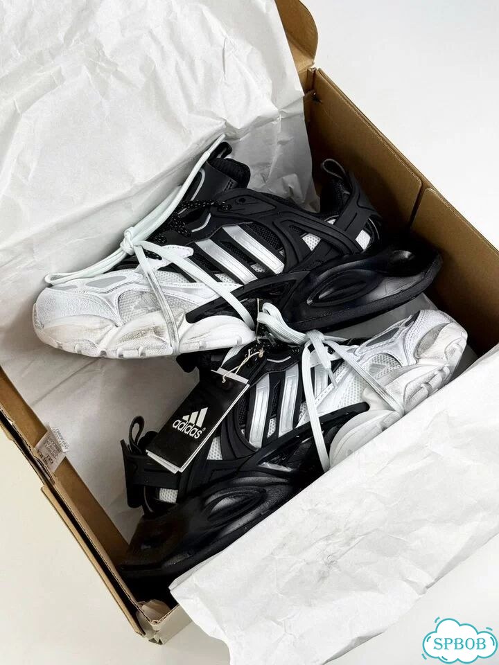 Adidas XLG Runner Deluxe Black White фото 4
