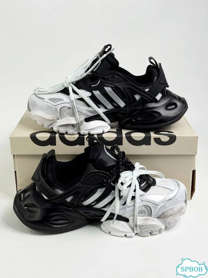 Adidas XLG Runner Deluxe Black White фото 5