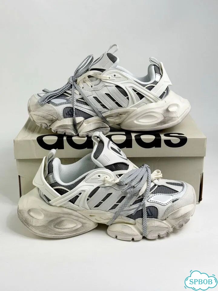Adidas XLG Runner Deluxe White Grey фото 2