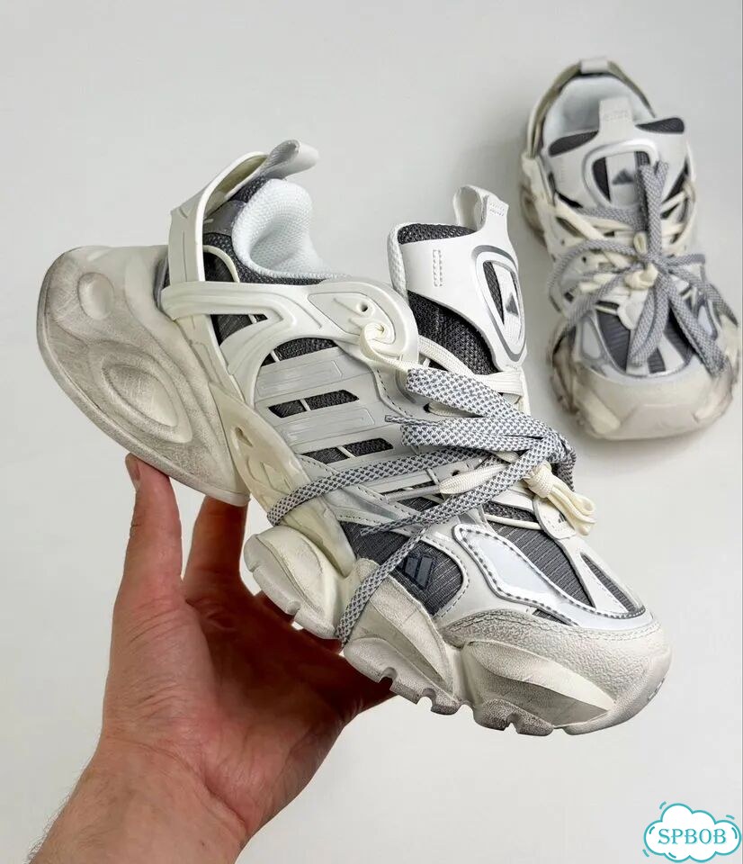 Adidas XLG Runner Deluxe White Grey фото 3