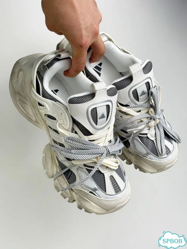 Adidas XLG Runner Deluxe White Grey фото 8