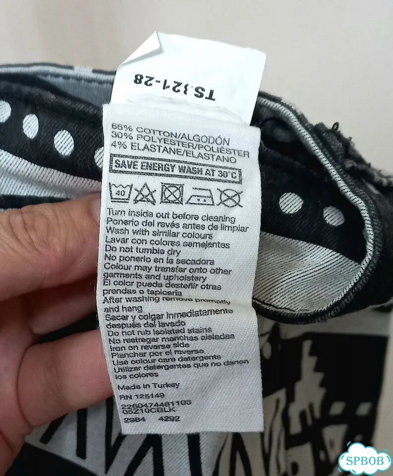 Джинсовые шорты Topshop moto 44 w28 принт графика фото 7