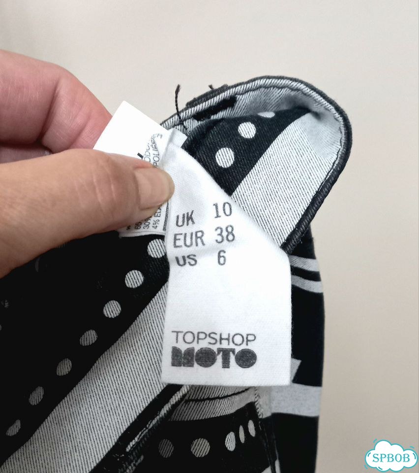 Джинсовые шорты Topshop moto 44 w28 принт графика фото 8