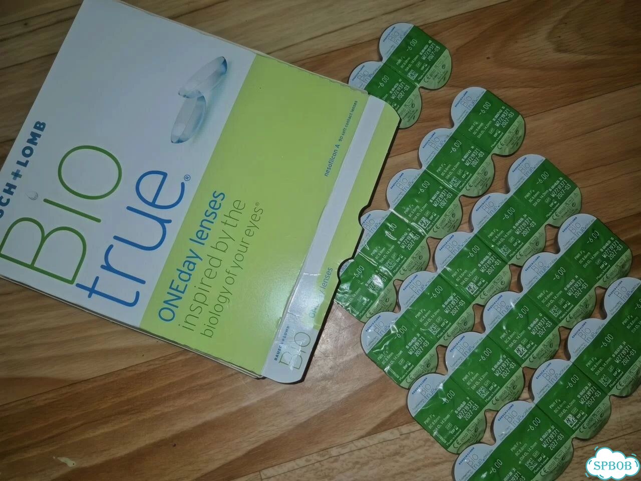 Контактные однодневные линзы -6 (22 шт) BioTrue фото 1