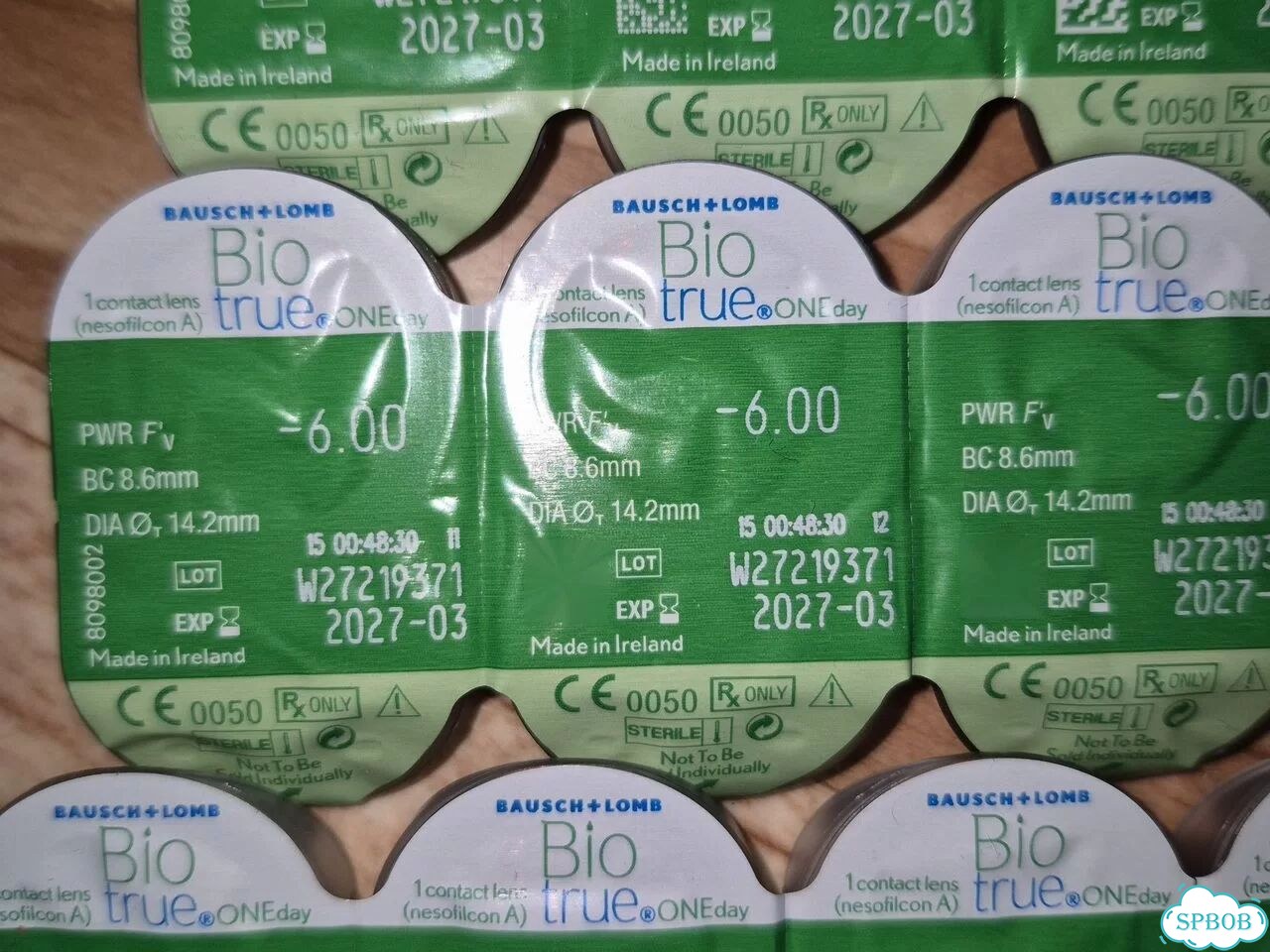 Контактные однодневные линзы -6 (22 шт) BioTrue фото 2
