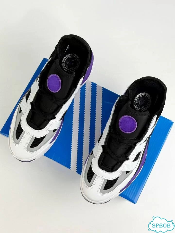 Adidas Niteball Black White Purple фото 8