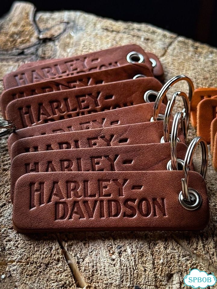 Брелок Harley-Davidson натуральная кожа фото 3