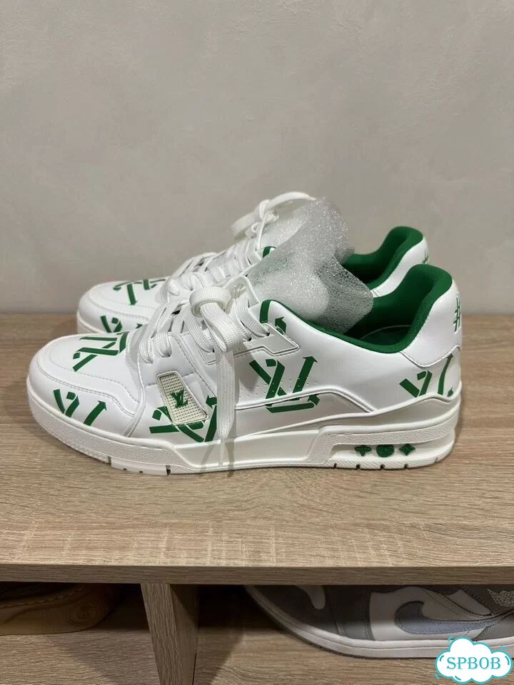 Louis Vuitton Trainer Sneaker White/Green 43 EUR фото 4