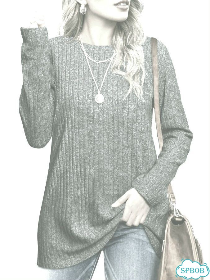 Лонгслив женский серый с хлопком,L фото 2