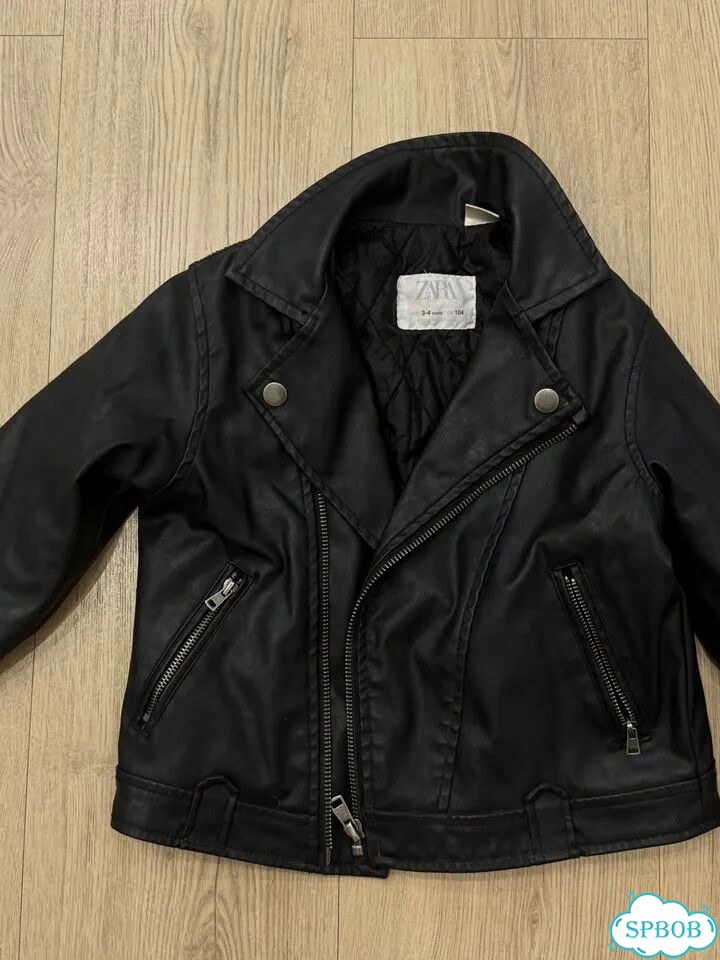 Кожаная куртка Zara детская фото 1