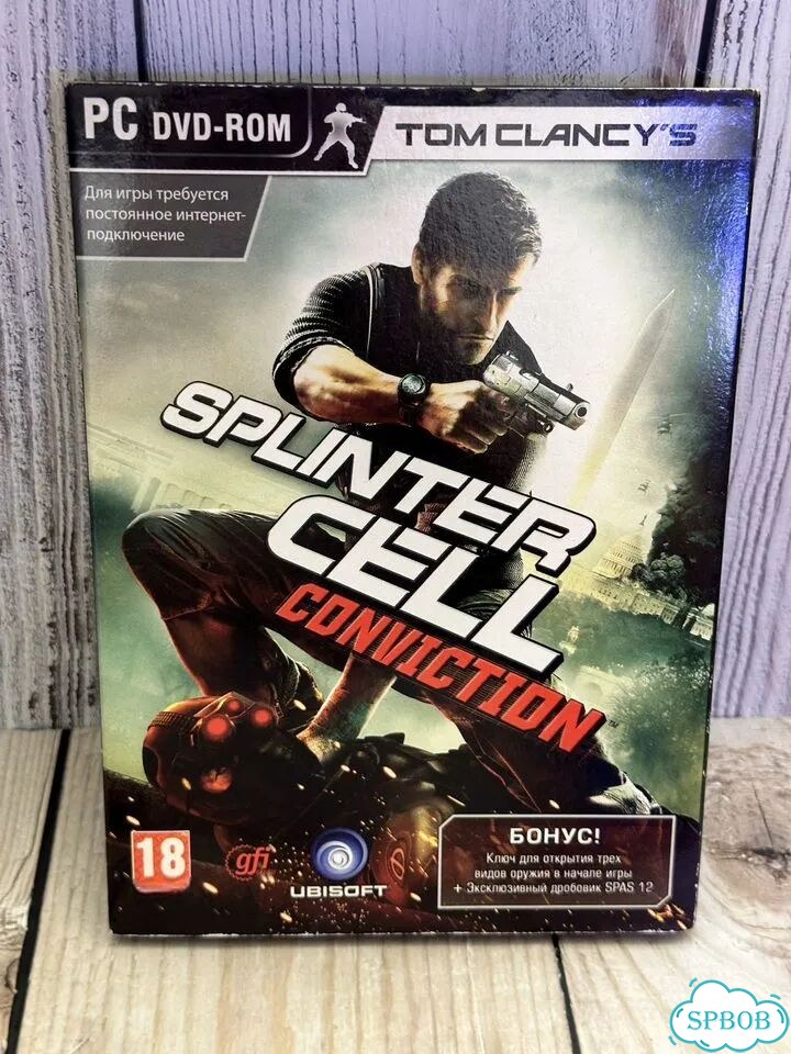Диск с игрой Splinter Cell Conviction на пк лиценз фото 1