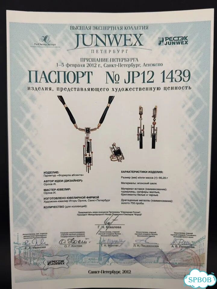 Гарнитур 750 формула абсента Игорь Орлов фото 10