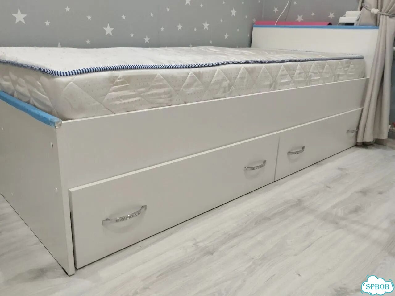 Кровать односпальная 90×200 Амелина Пора Спать фото 2