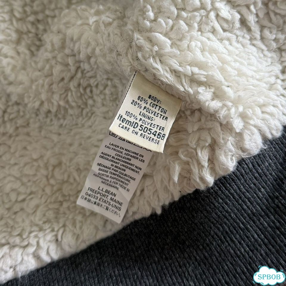 L.L.Bean Sherpa Lined S/M Утепленное худи фото 10