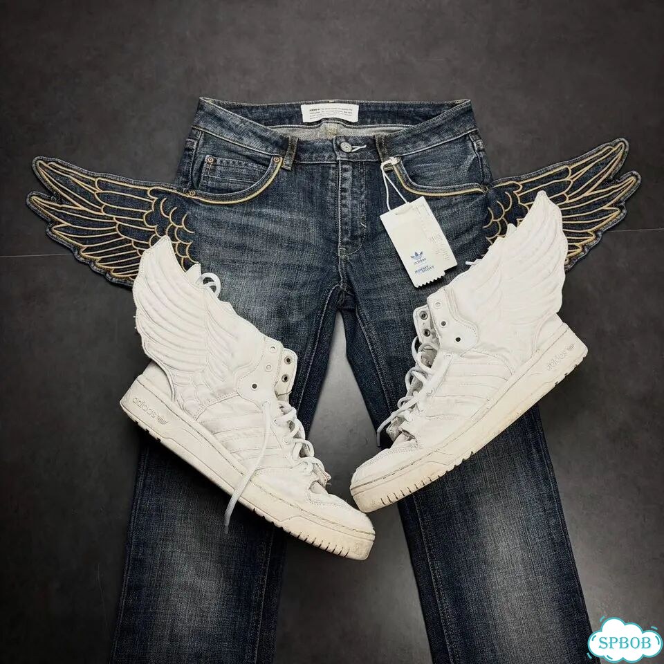 Adidas x Jeremy Scott джинсы wings фото 3