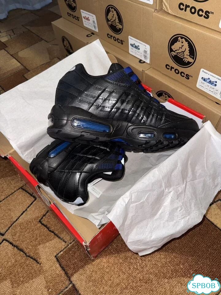 Nike Air Max 96 Black Blue 40-45 фото 4