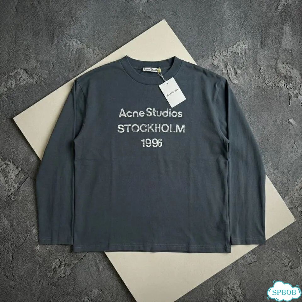Лонгслив Acne Studios stockholm 1996 синий фото 1
