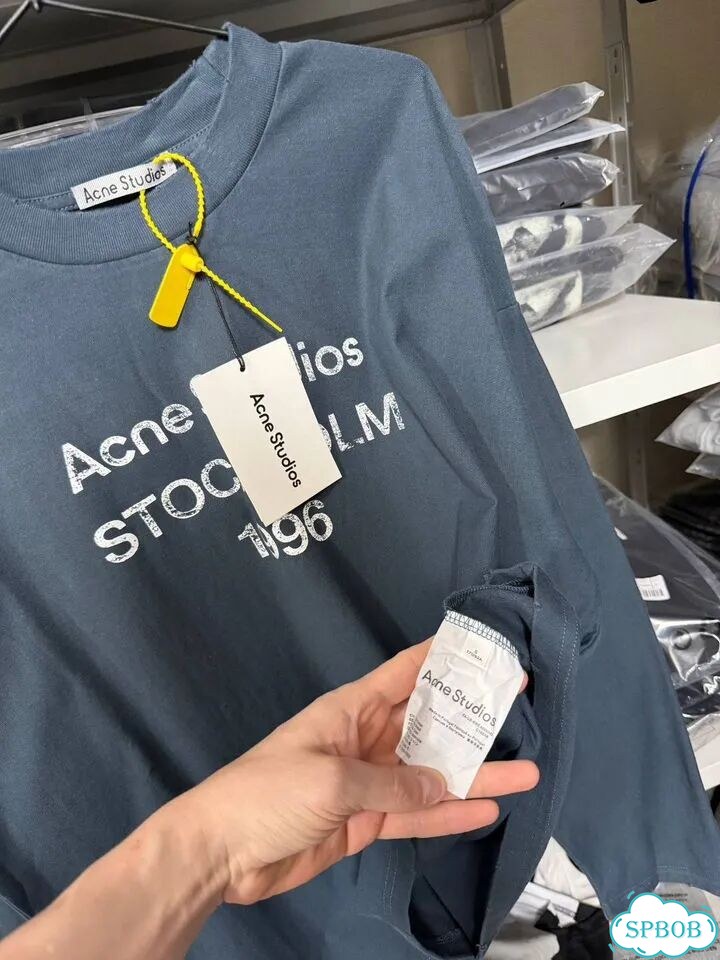 Лонгслив Acne Studios stockholm 1996 синий фото 5