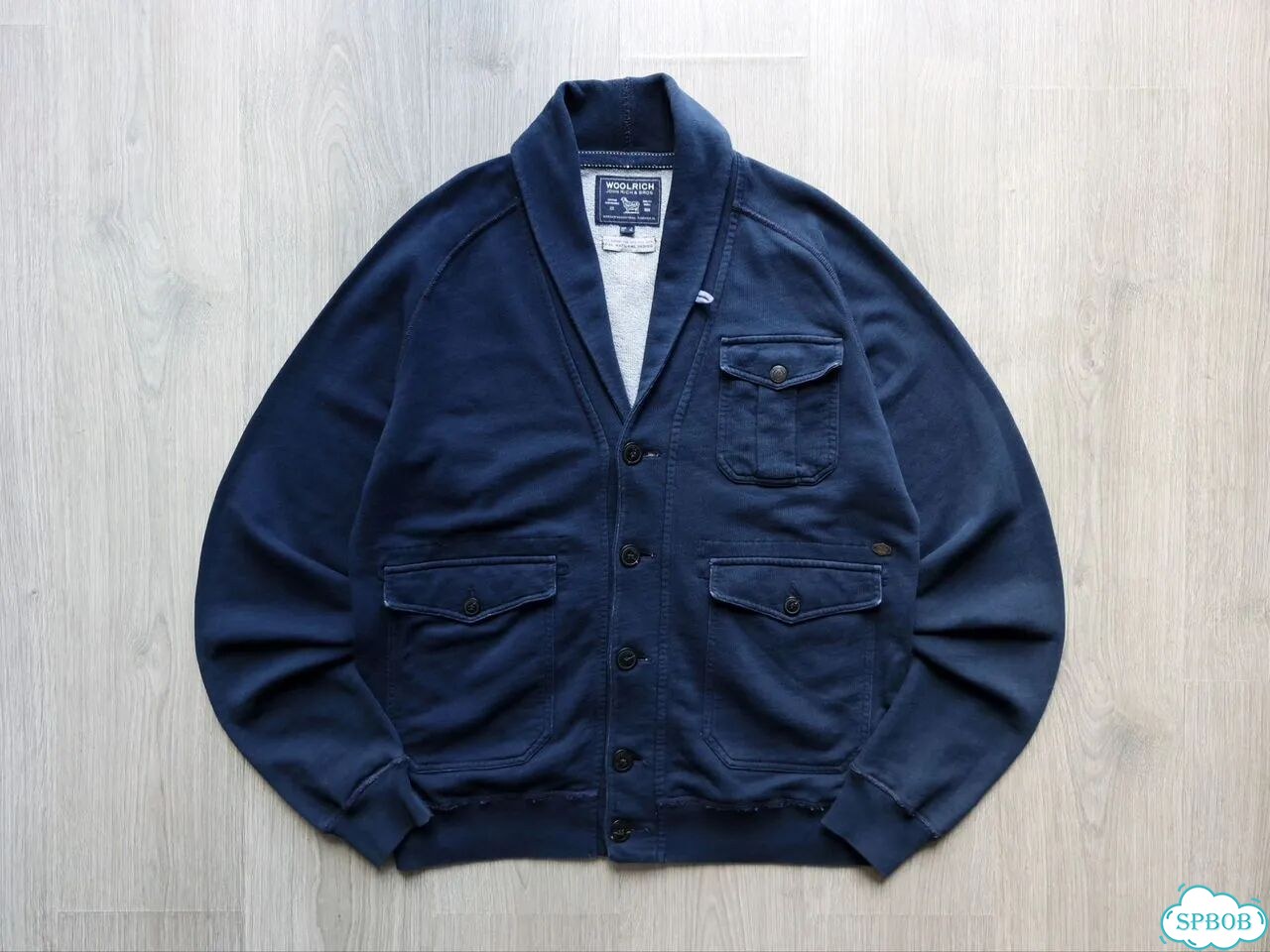 Кардиган Woolrich Real Indigo винтаж - L фото 1