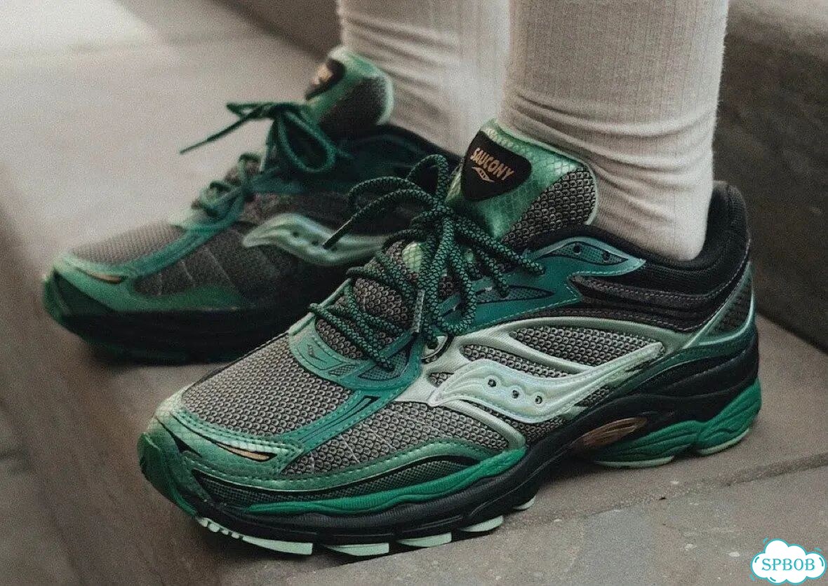 Saucony Pro Grid 9 Number Green фото 1